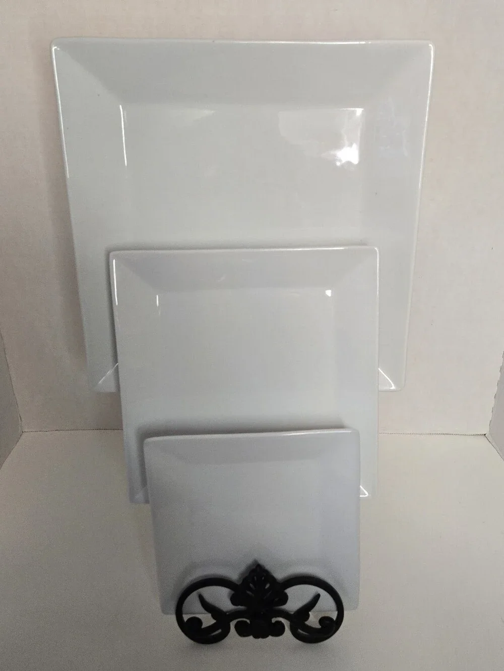Pier 1 Imports Set Of 3 Square Serving Dishes 6x6 8x8 10x10 For Entertaining